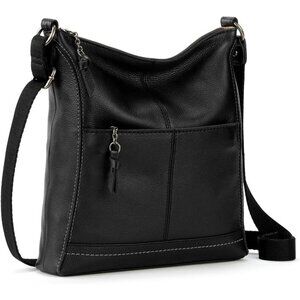 The Sak Lucia Leather Premium Leather Women's Cross Body Bag With Zipper Pocket